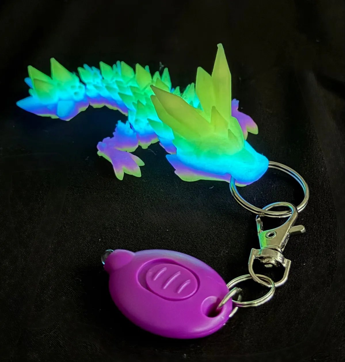 Crystal Dragon Keychain